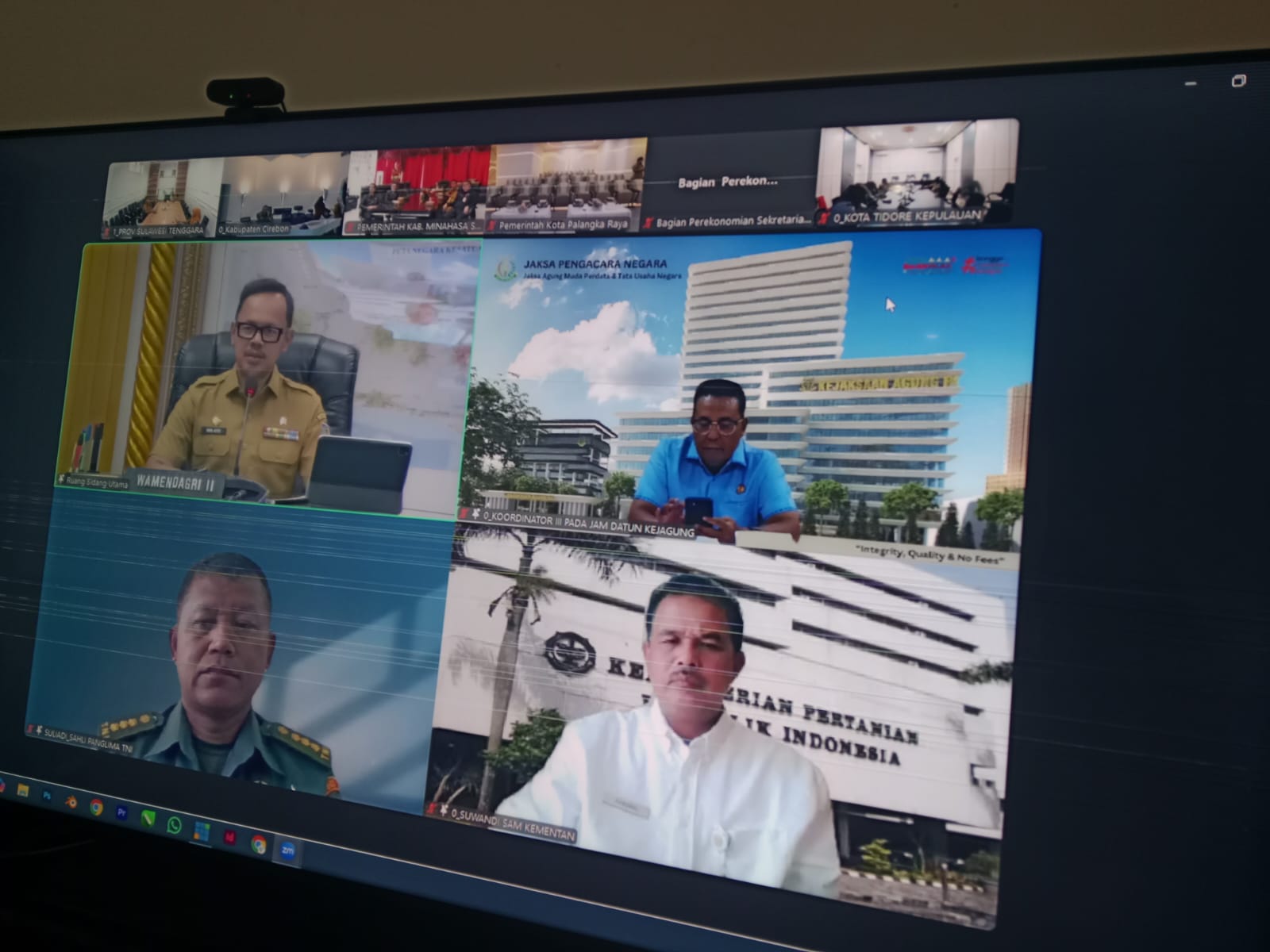 Pemprov Sultra Ikuti Rakor Pengendalian  Inflasi: Fokus pada Optimalisasi Belanja Daerah dan Stabilitas Harga